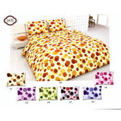 100% Памучен Спален Комплект на Кръгчета